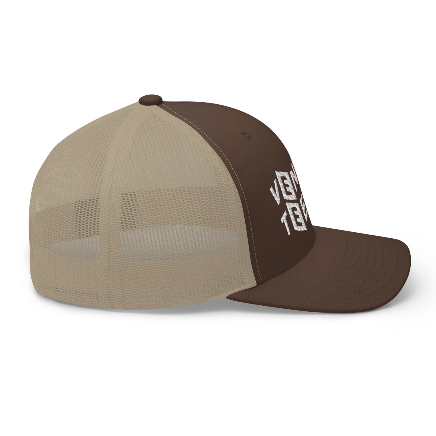 VENICE TEES LOGO BROWN/KHAKI TRUCKER CAP