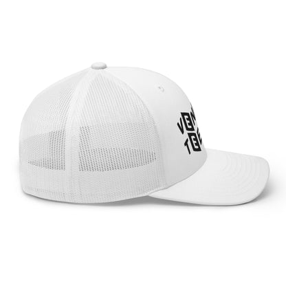 VENICE TEES LOGO WHITE TRUCKER CAP