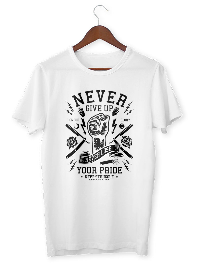 NEVER GIVE UP - VENICE TEES®