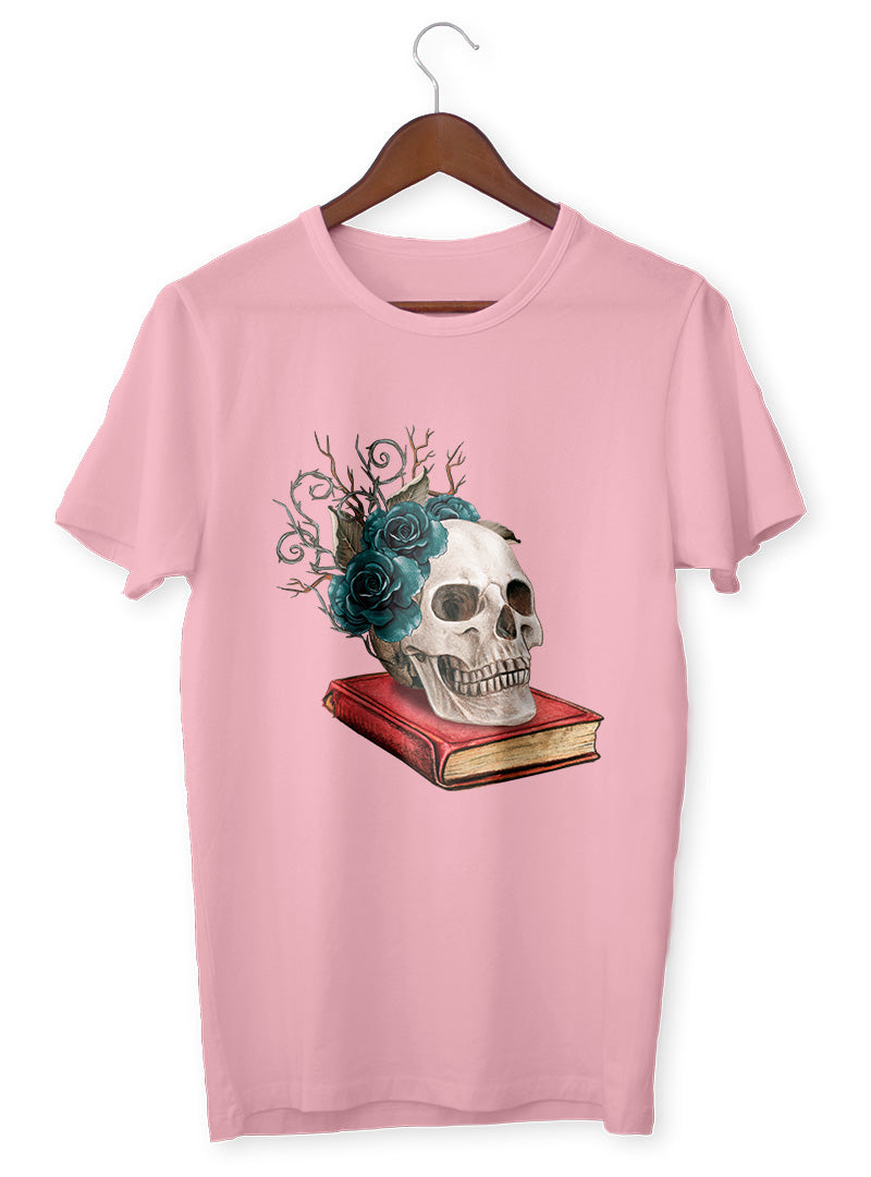 GOTHIC SKULL ON BOOK - VENICE TEES®