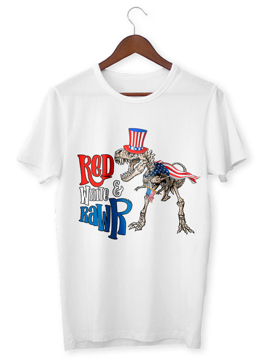 RED WHITE & RAWR - VENICE TEES®