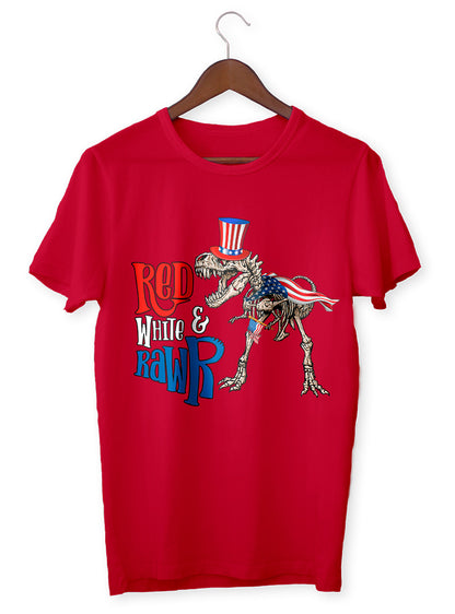 RED WHITE & RAWR - VENICE TEES®