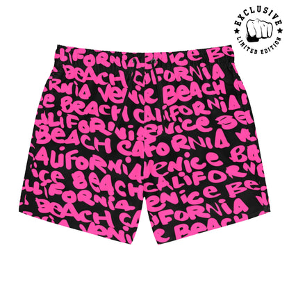 SWIM TRUNKS VENICE PINK