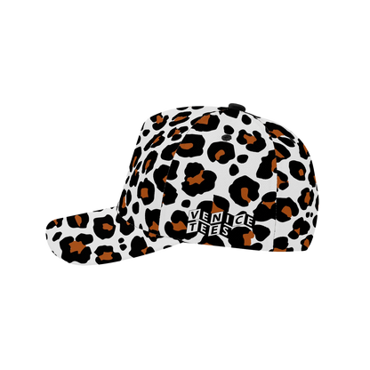 WHITE LEOPARD BASEBALL CAP